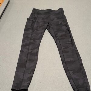 lululemon athletica Black Camouflage Leggings